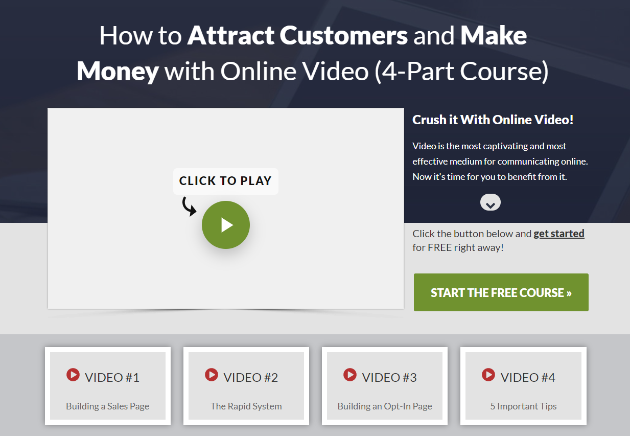 Der 4-Video-Launch für deinen Online-Kurs